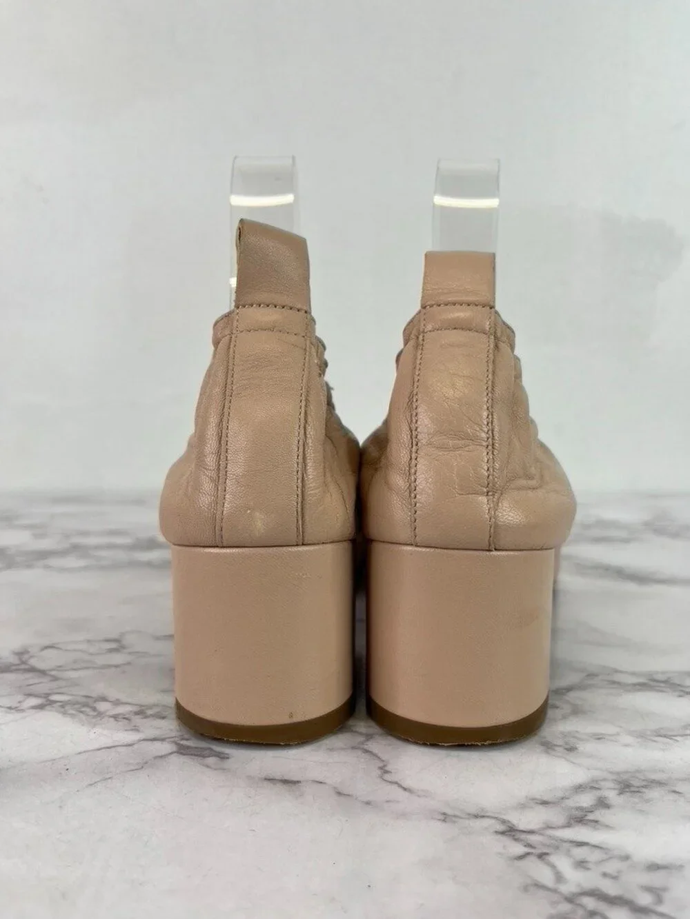 Everlane Women's Pale Pink The Leather Day Heel Sz 8